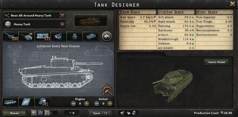 best heavy tank design hoi4.